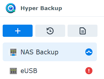 multiple hyper backup tasks.