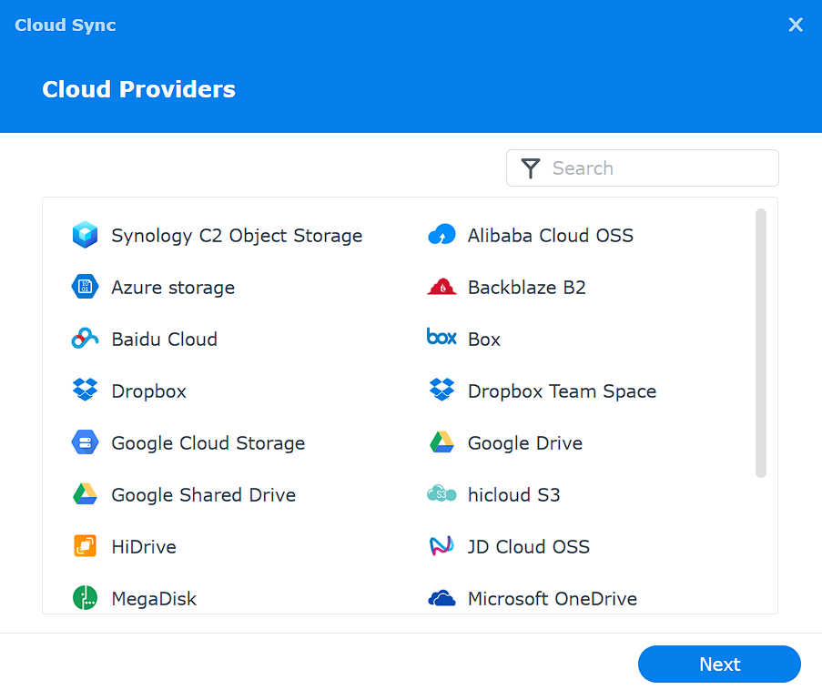 synology cloud sync.