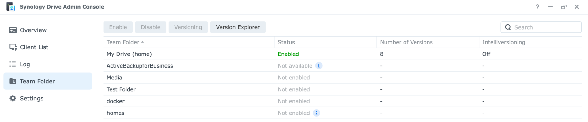 synology drive admin console.