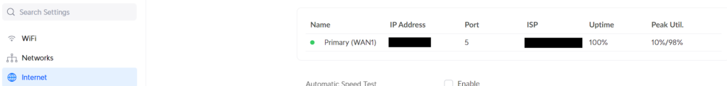 internet settings on unifi firewalls.