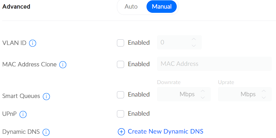 manual configuration for dynamic dns.