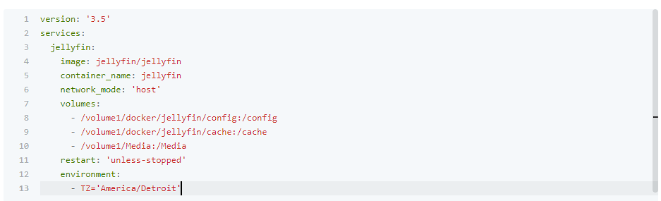 jellyfin docker compose file.