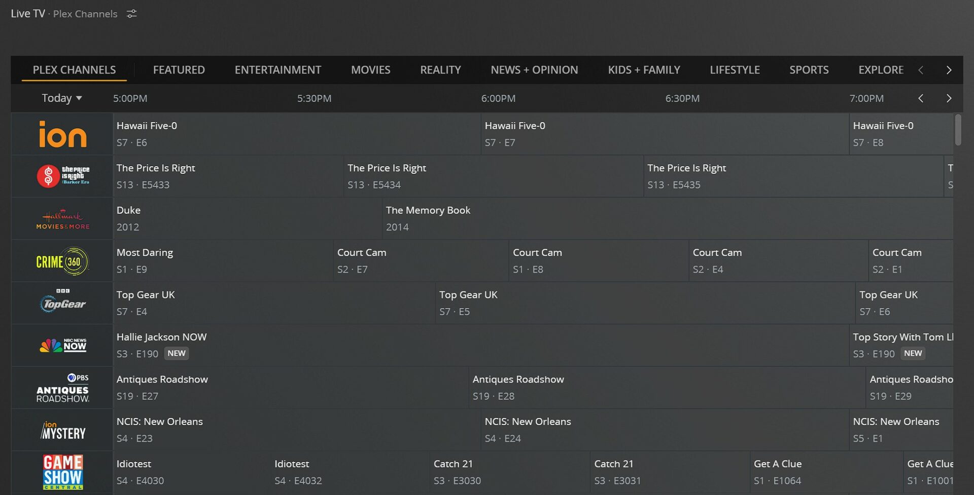 plex live tv. plex vs. emby vs. jellyfin