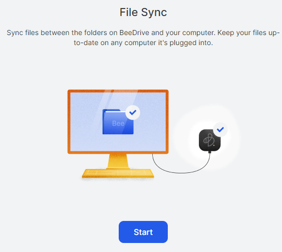 file sync setup. 