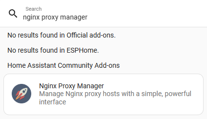 searching for nginx proxy manager.