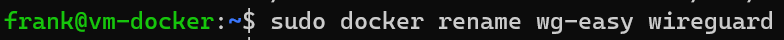 how to rename a docker container.