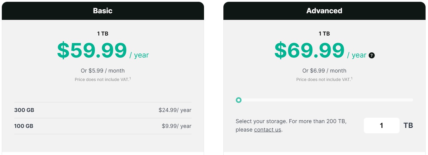 synology c2 pricing.