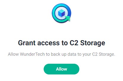 granting access to synology c2.