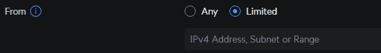 limiting access to specific ip addresses.