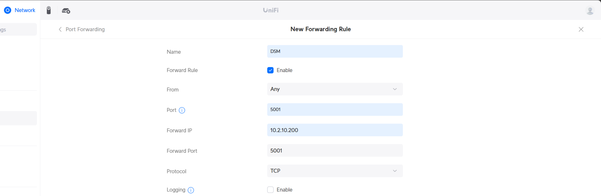 how to port forward on unifi devices.