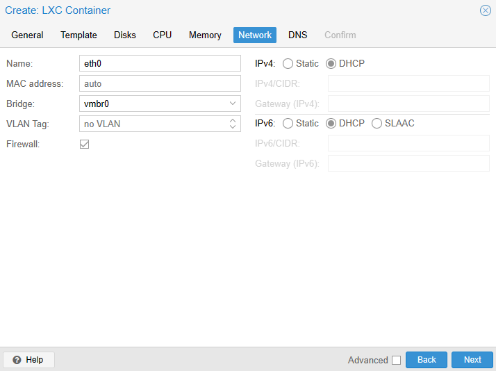 configuring DHCP.