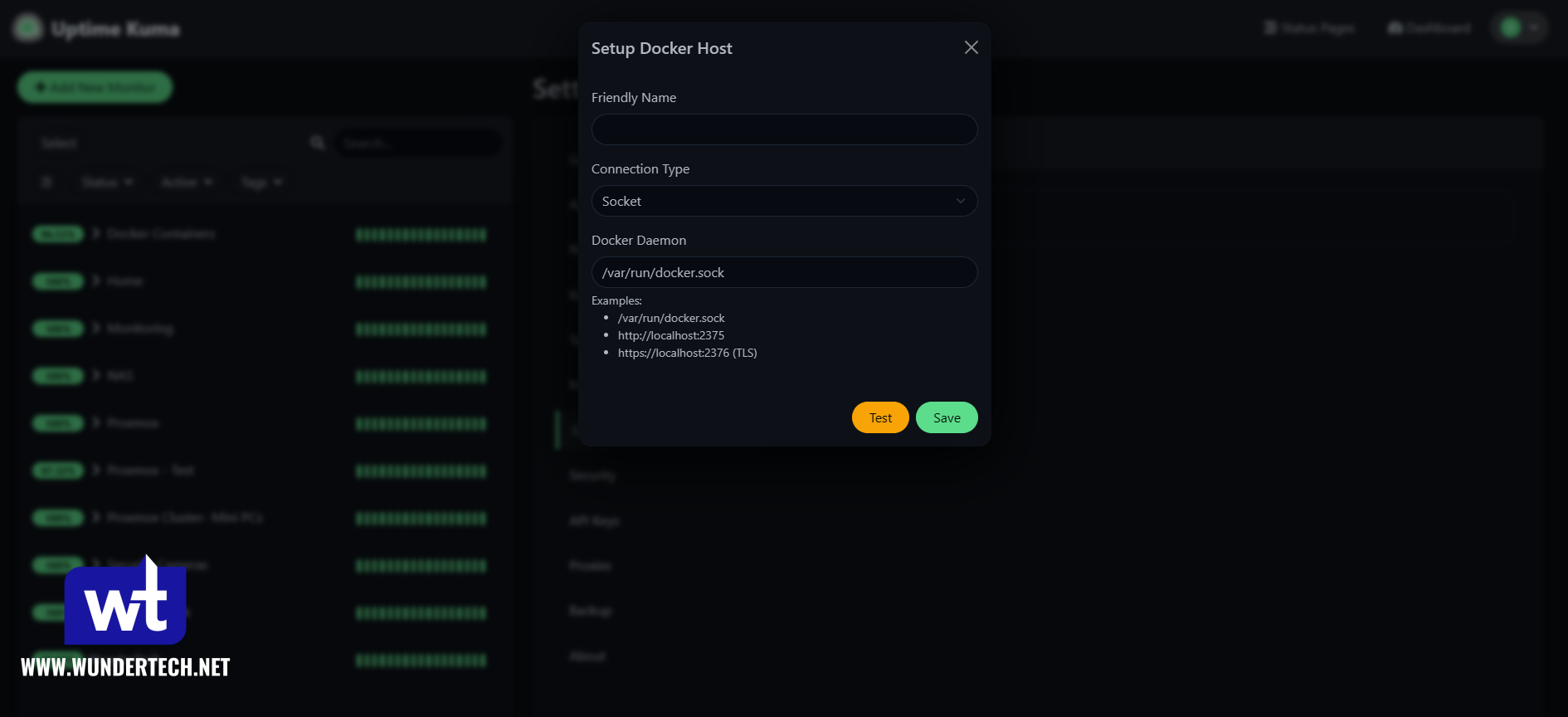 setting up a docker host.