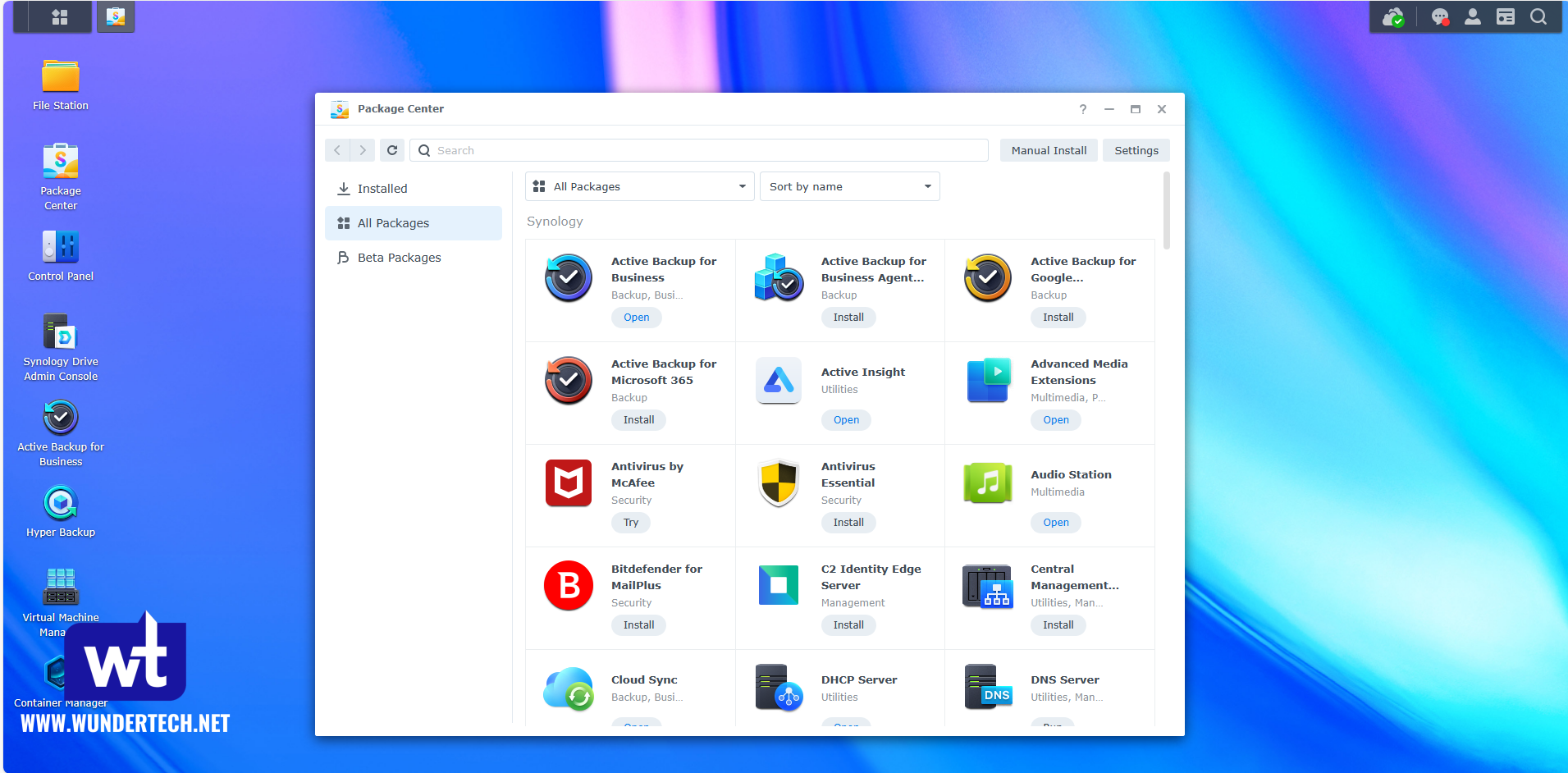 synology package center