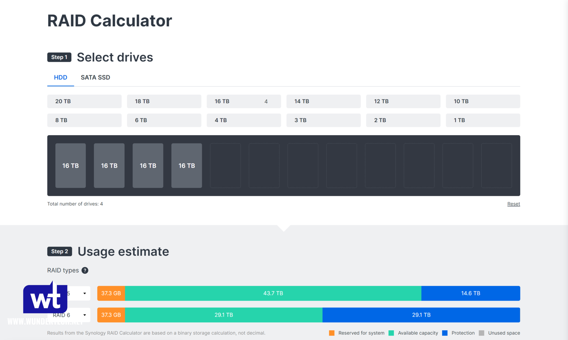 synology raid calculator to determine which synology nas should i buy?