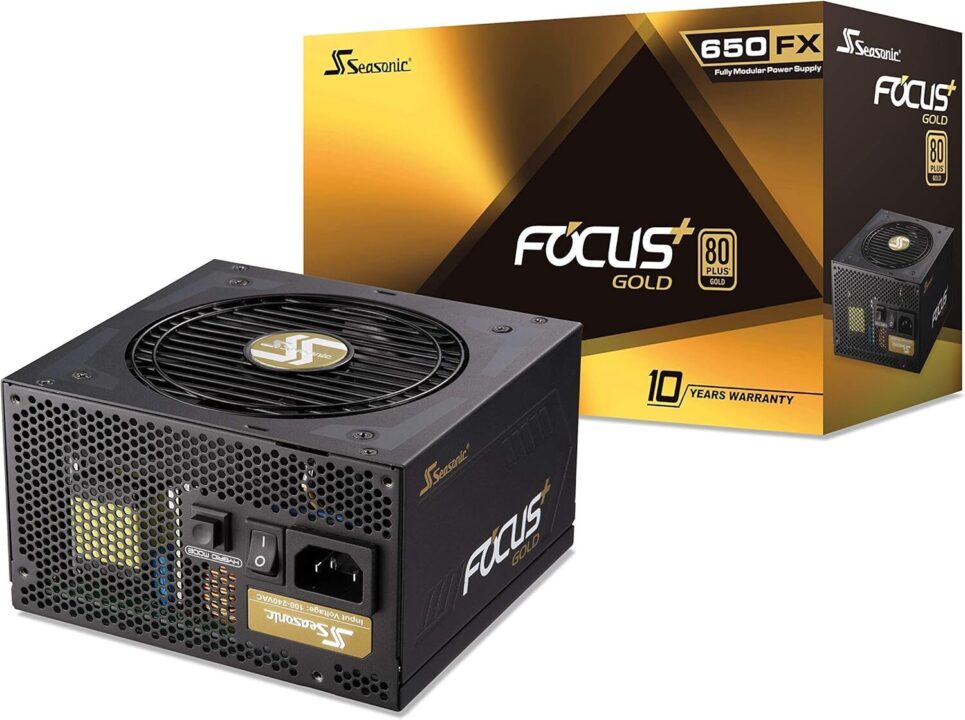 Seasonic Power Supply that is gold rated.