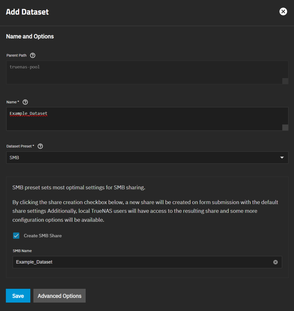 adding a dataset