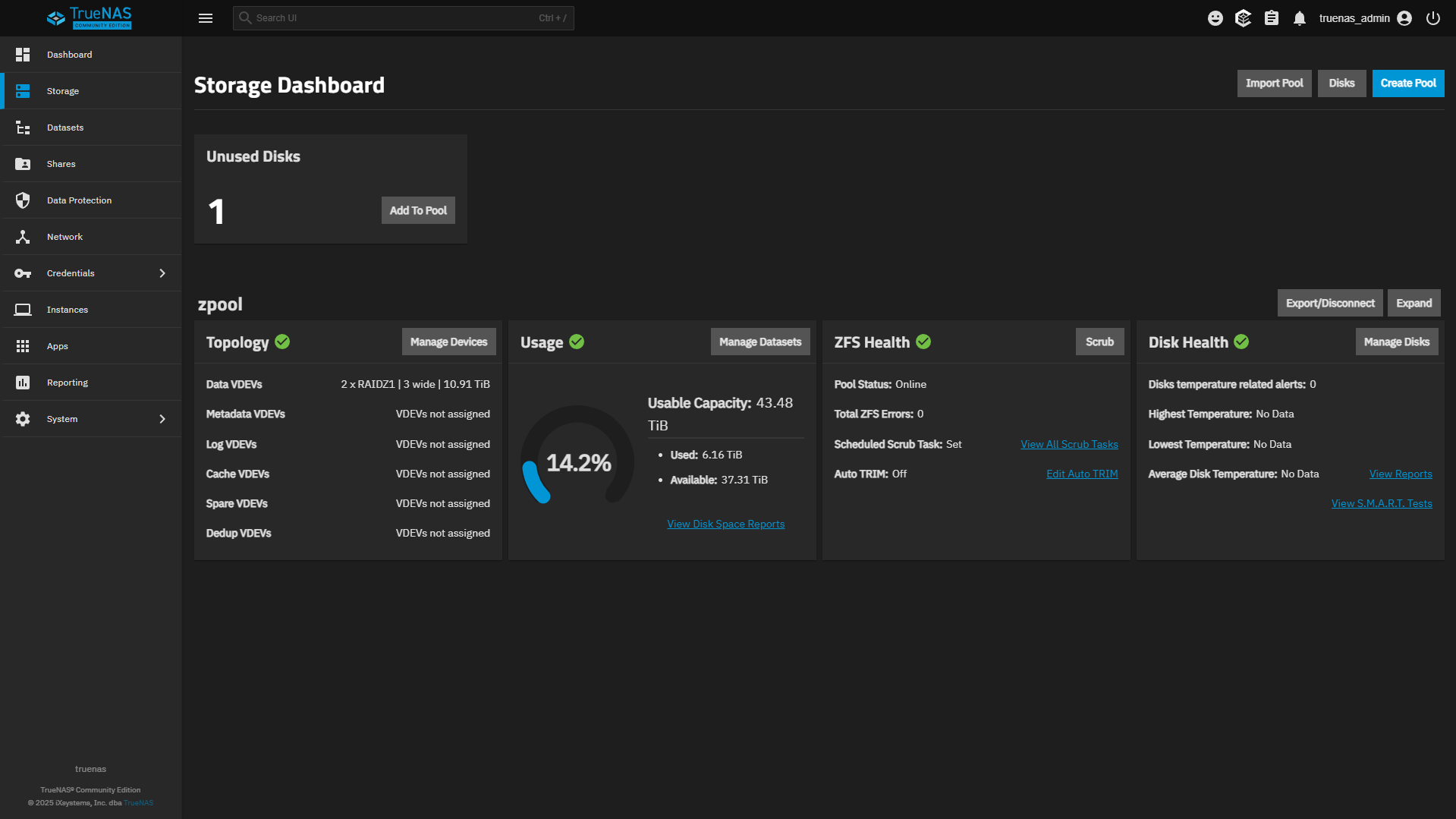 ZFS pool laying - how to set up truenas