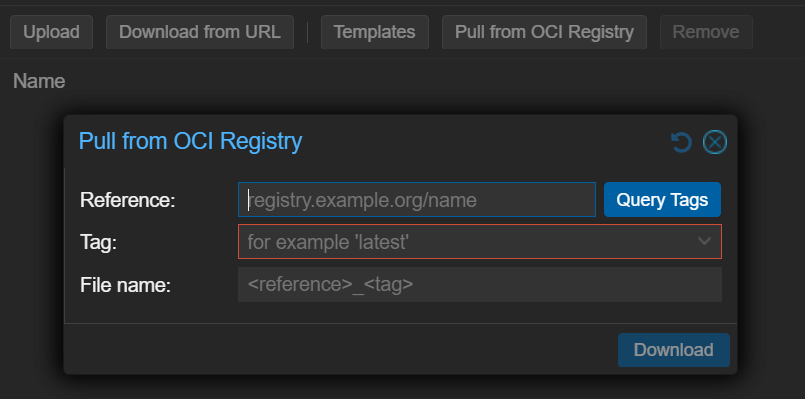OCI Registry in Proxmox v9.1