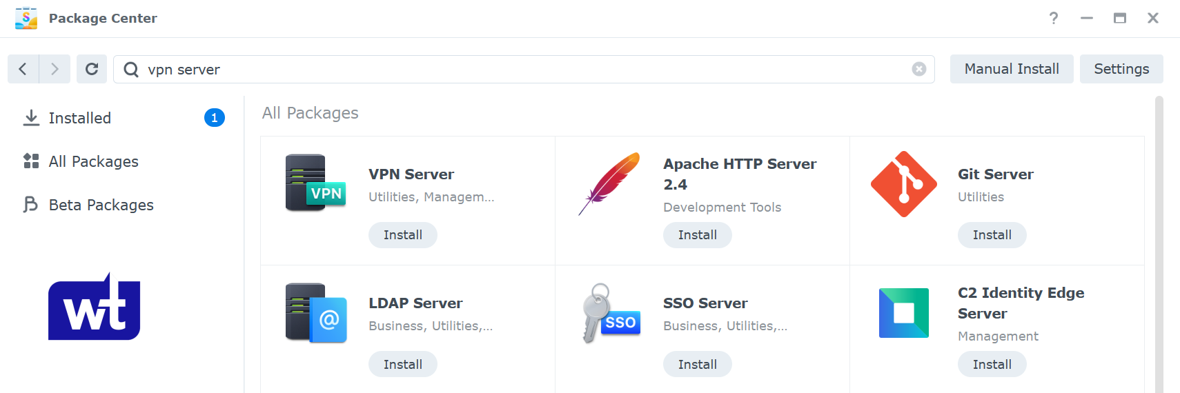 Synology NAS OpenVPN server settings screen in DSM 7